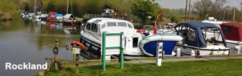 The moorings at Rockland staithe